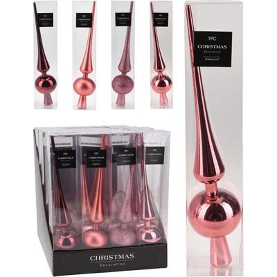 špička na stromek 29cm RŮŽ mix CAN208360 – Zboží Dáma