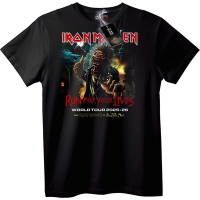 NOONEBRAND Тениска Iron Maiden Бягай за Живота Турне 2025-26 - 4XL, Black