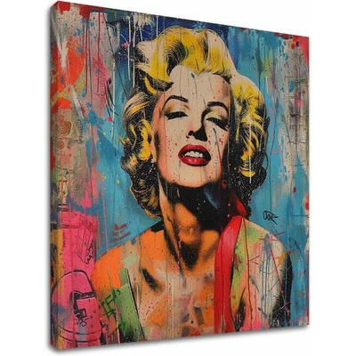Obraz Marilyn Monroe - Rebelka vo farbách | dokončené rukou umelca - 100x100 cm