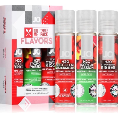JO Tri-Me Triple Pack Flavors комплект лубрикантни гелове 3x30ml