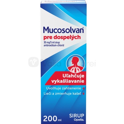 Mucosolvan pre dospelých sir. 1 x 200 ml/1200 mg