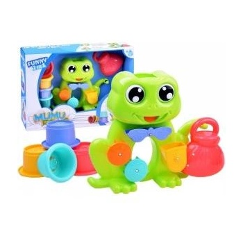 Jokomisiada Frog bath toy cups water ZA2779