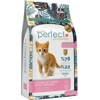 bilmama Perfect cat kitten chicken low grain - висико качествена храна за подрастващи котенца от всички породи, с пилешко месо, 10 кг - Турция