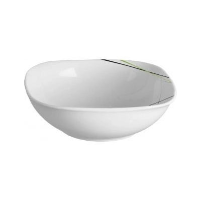 Orion miska porcelánová Green hranatá 14 x 14 cm
