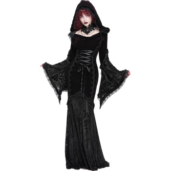 Devil fashion дамска рокля DEVIL FASHION - Gothic Fishtail - Dark Red - SKT24002