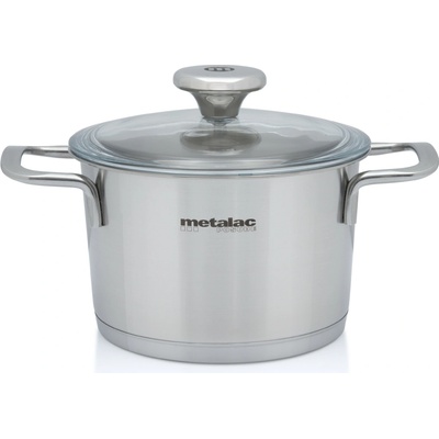 Metalac Santino Nerezový hrnec se skl. poklicí 16 cm 1,9 l