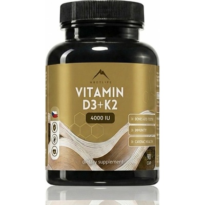 Vitamin D3 + K2 4000 IU Hrotlife 90 kapsúl