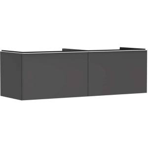 Hansgrohe Xelu Q - Шкафче за умивалник, 50x156x55 см, 2 чекмеджета, матово сиво/матово бяло 54071700 (54071700)