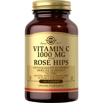 Solgar Vitamin C 1000 mg + Rose Hips [100 Таблетки]