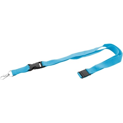 Snúrka na krk Revent Plus RPET lanyard modrá svetlá