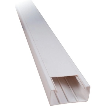 Image 1 of ELMARK Кабелен канал Elmark EM5624040A, самозалепващ, широчина 40 mm, височина 40 mm, дължина 2000 mm, пластмасов, бял (EM5624040A)
