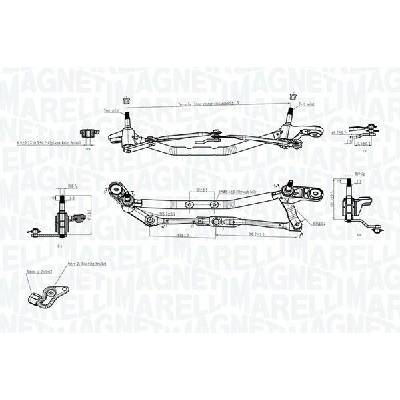 Mechanizmus stieračov MAGNETI MARELLI 085570725010