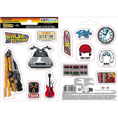 BACK TO THE FUTURE Stickers sheets Time travel