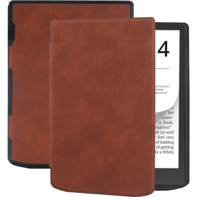 Protemio 75338 SOFT Zaklápacie puzdro Pocketbook InkPad 4 743G / InkPad Color 3 743K3 / InkPad Color 2 743 hnedé