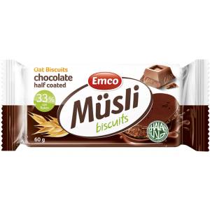 ЛАЙТС ЕМКО БИСКВИТИ ОВЕСЕНИ 60ГР. ШОКОЛАД