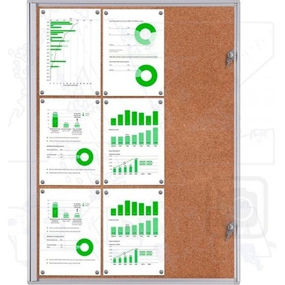 A-Z Reklama CZ Scritto Economy informační vitrína interiérová s korkovou stěnou SCXSC 9 x A4 – Zboží Dáma