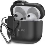 Tech-protect Slim Hook калъф Apple AirPods 4 черен (5906302371198)