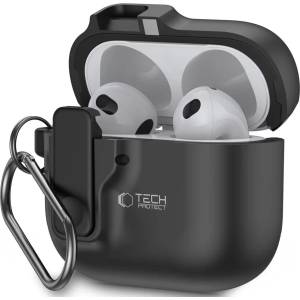 Tech-protect Slim Hook калъф Apple AirPods 4 черен (5906302371198)