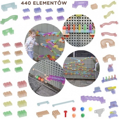 MASTERKIDZ Ball Track STEM Board 440 ks