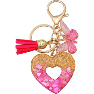 HARAHU Ключодържател Heart - Розова / Тип1 KP38000