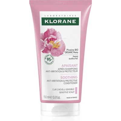 Klorane Peony Soothing Sensitive Hair Scalp Conditioner балсам за коса за чувствителна кожа на скалпа 150ml