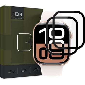 Hofi 2 броя хибриден протектор за Apple Watch 10 (42mm) от Hofi Hybrid Pro+ - Черни (5906302376483)