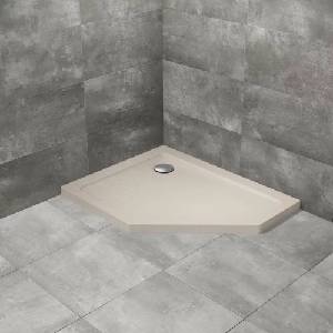 Radaway Петоъгълно душ корито Radaway Doros PT E Stone 90x80 см акрил кашмир ляво (SDRPT9080-01-84SL)
