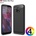 Motorola Moto G6 Plus Удароустойчив Carbon Fiber Калъф и Протектор