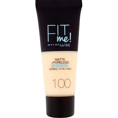 Maybelline Fit Me! Matte+Poreless zmatňujúci make-up pre normálnu až mastnú pleť 100 30 ml