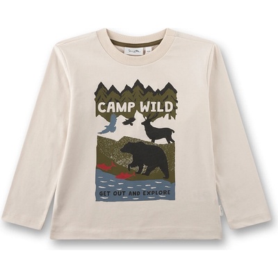 Sanetta Детска блуза с дълъг ръкав Sanetta Kid's Shirt 12302 Longsleeve - Ecru - размер 92 (EU) (704-5338-0111)
