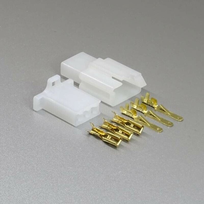 Sada konektoru Faston 2.8 mm, 3 póly, bílá
