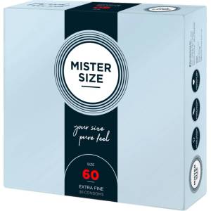 MISTER SIZE - тънък презерватив - 60мм - 36 броя - lovesexshop