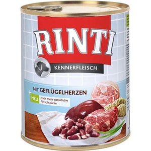 RINTI Kennerfleisch - Poultry Hearts 800 g