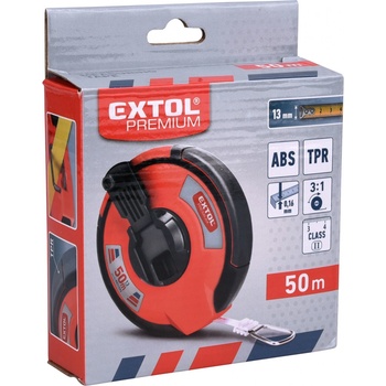 Extol Premium (8821095) pásmo ocelové, 50m,š. pásku 13mm