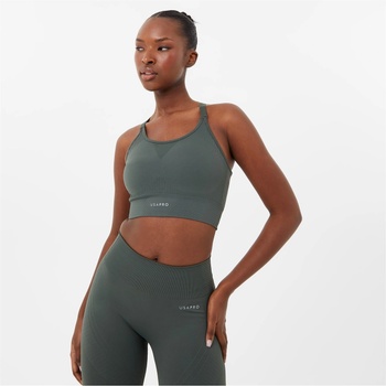 Image 1 of USA Pro UP Seamless Adjustable Sports Bra - Khaki