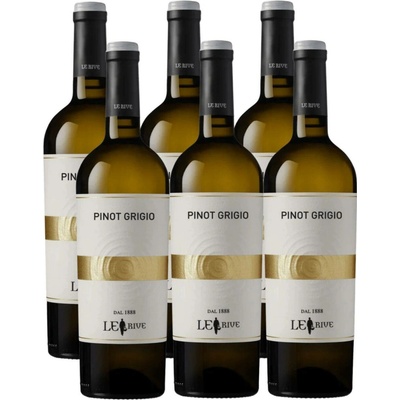 Le Rive Pinot Grigio suché bílé 12 % 6 × 0,75 l (holá lahev)