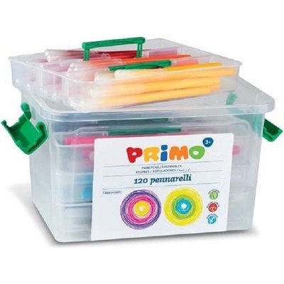 PRIMO fixky v plastovom boxe 12 farieb po 10ks 120ks