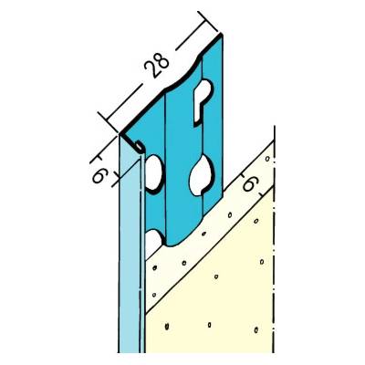 Profil ukončovací Protektor 1216 6mm 3m (25ks/bal)
