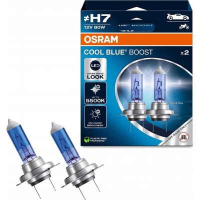 Osram Cool Blue Boost H7 PX26d 12V 80W 2 ks 62210CBB-2HB | Zboží Auto