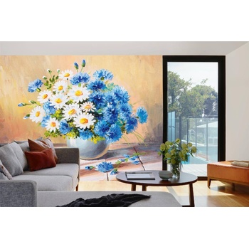 DIMEX ART s. r. o Самозалепваща се флизелинова фототапета картина - син букет ii. 375 x 250 см