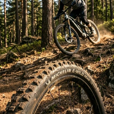 MICHELIN E-WILD REAR 27.5x2.80 PERFORMANCE LINE KEVLAR GUM-X/MAGI-X TS TLR (818038) Uni