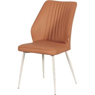 Carmen Трапезен стол laredo 1 y силиконова кожа - тъмнооранжев 20 (3532146)