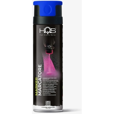 HQS značkovač v spreji vysokoodolný 500 ml modrý fluo
