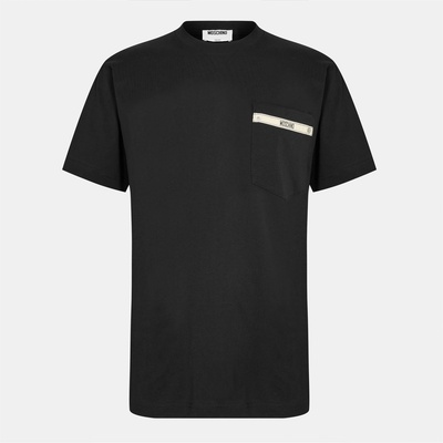 Moschino Тениска MOSCHINO Men's Tape T-Shirt - Black