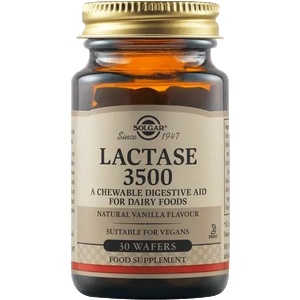 Solgar Lactase 3500, 30 chewable tablets