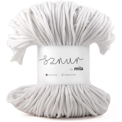 Bavlněná šňůra MILA 5mm - Bílá/P01