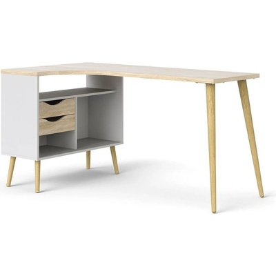 Tvilum Pracovní stůl v dekoru dubu 145 x 81 cm Oslo - Tvilum - přírodní/bílá