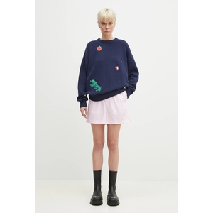 Fiorucci Пуловер с вълна Multipatch Dinosaur (M02SPKSW255KN01BL05)