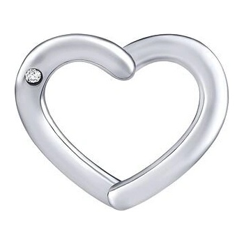 SILVEGO Strieborný prívesok srdiečka Shenzi s Brilliance Zirconia MW26334P