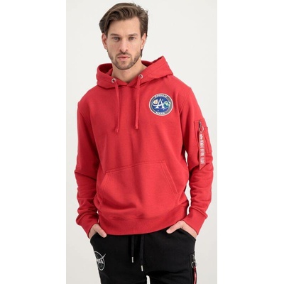 Alpha Industries mikina Apollo Mission červená